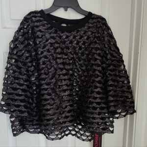 Romwe Grunge Plus Size Top Black Size 3X NWT